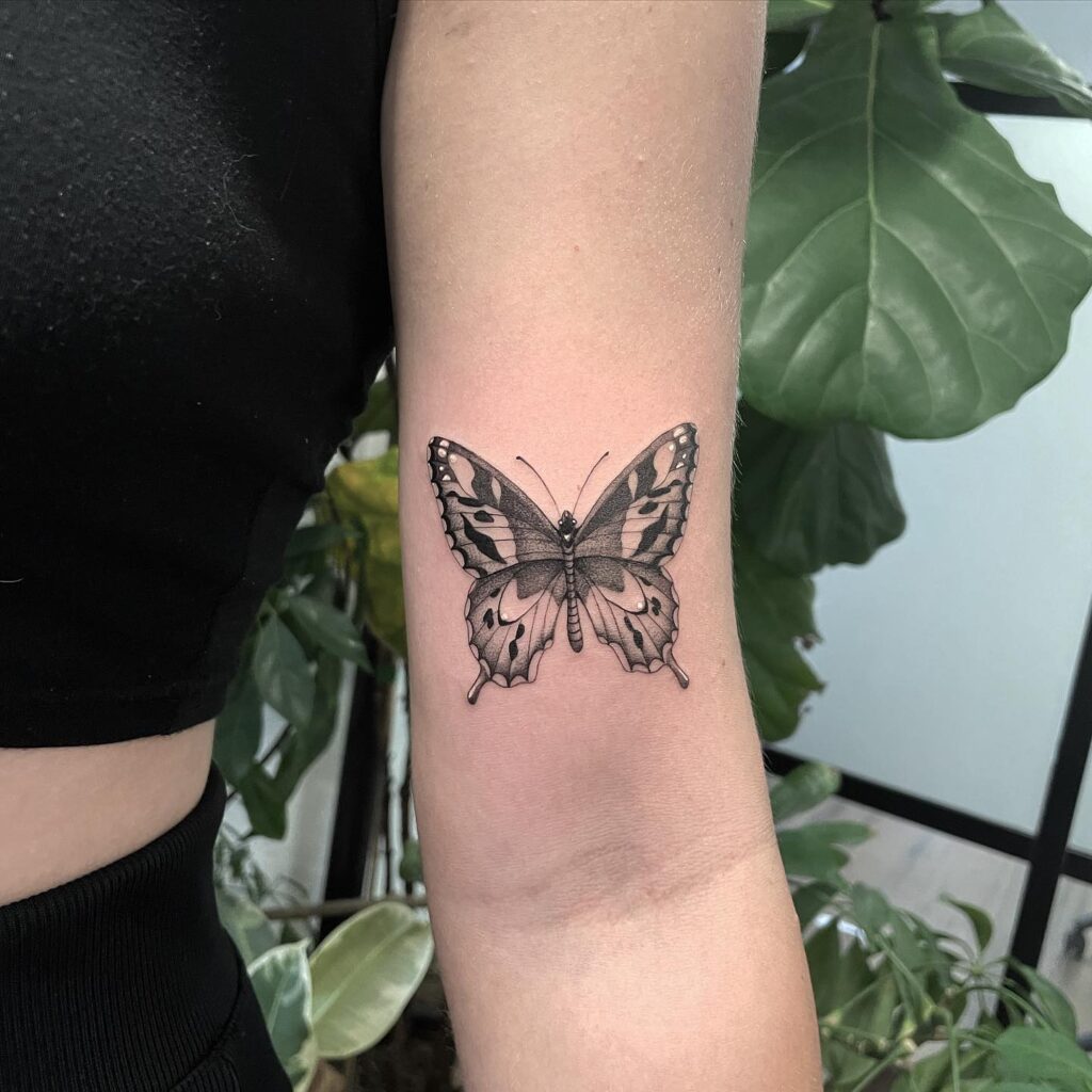 Detailed Forearm Butterfly Tattoo butterfly tattoo designs tattoo