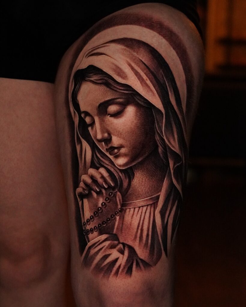 Timeless Devotion Virgin Mary Tattoo virgin mary tattoos tattoo