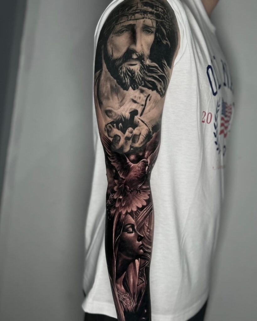 Christ’s Sacrifice and Crucifixion Tattoo jesus tattoos tattoo