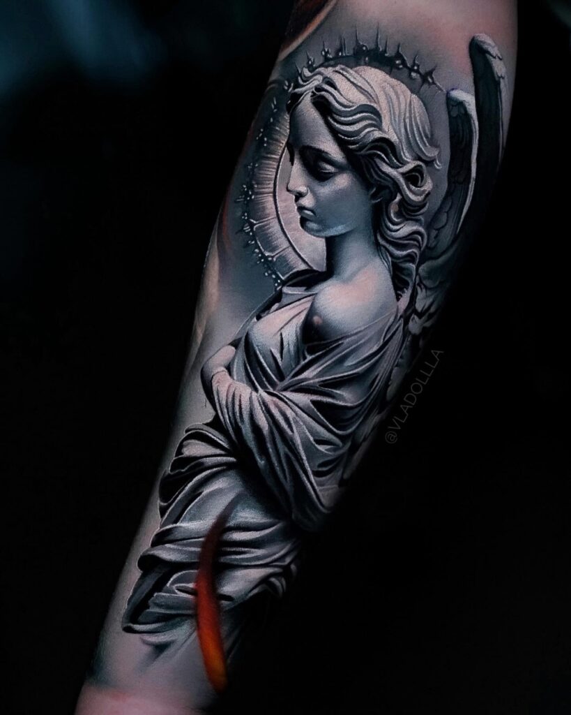 Divine Guardian Angel Tattoo angel tattoo ideas tattoo