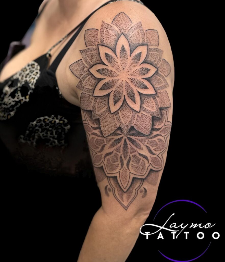 Surreal Eye Upper Arm Tattoo