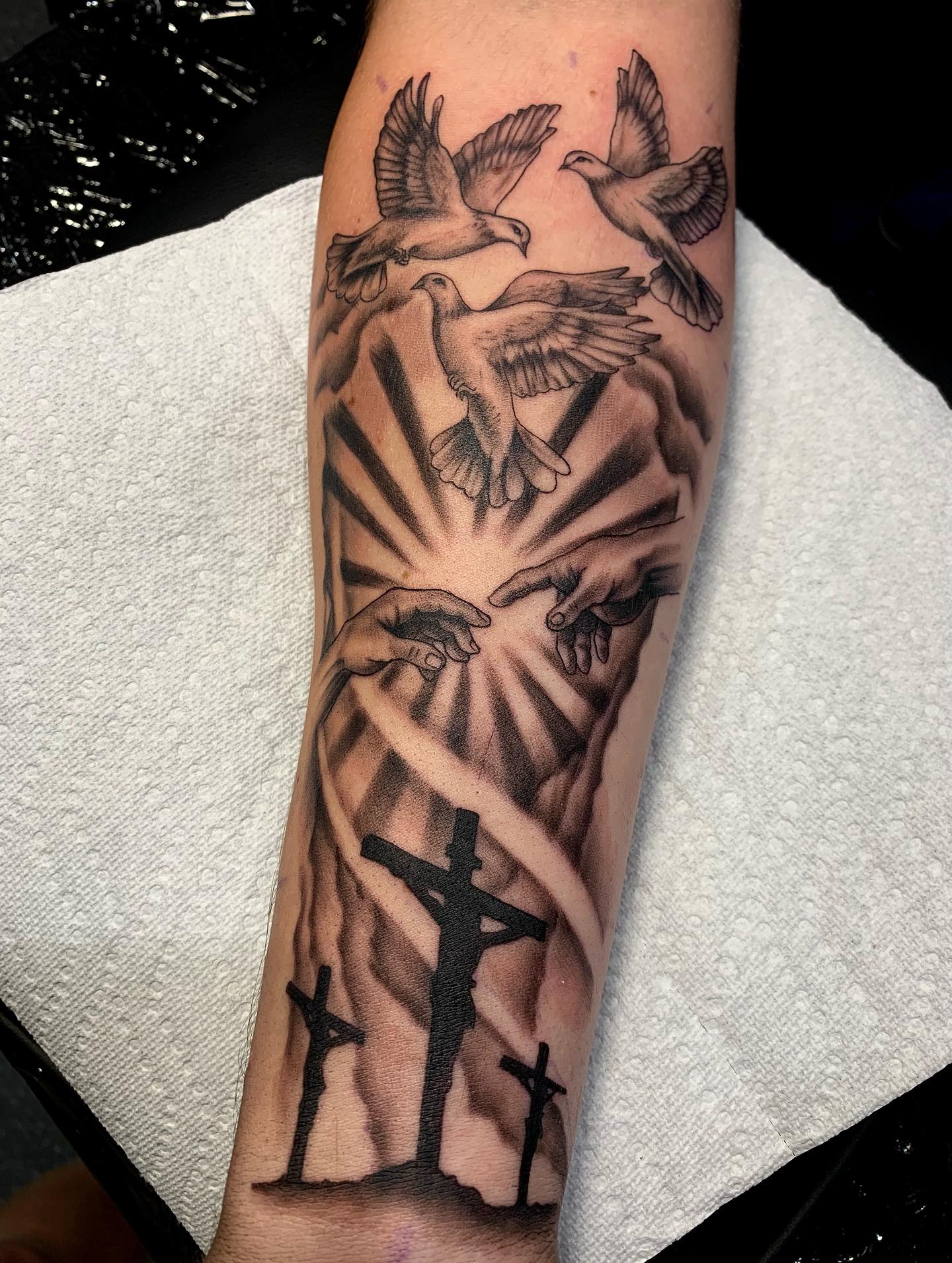 Samson And Lion Biblical Tattoo