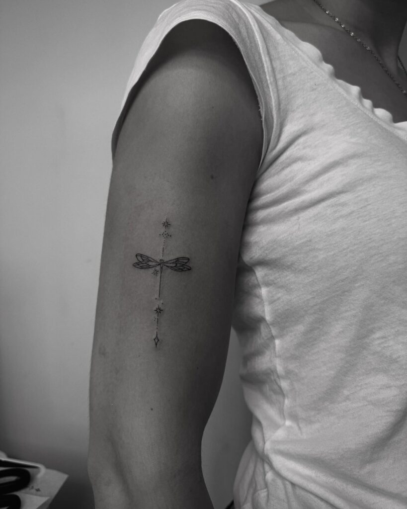 Dragonfly Cross cross tattoos for women tattoo