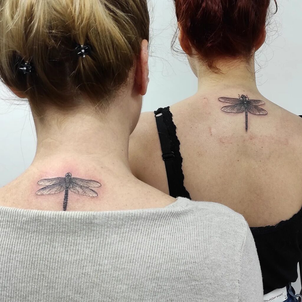 Dragonfly Mother-Daughter Tattoo mother and daughter tattoo ideas tattoo