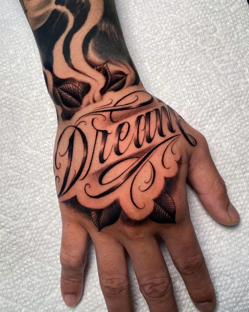 Dream Hand Tattoo hand tattoo ideas for guys tattoo
