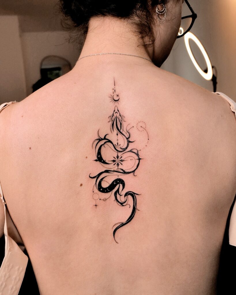 Ornamental Mandala Back Tattoo