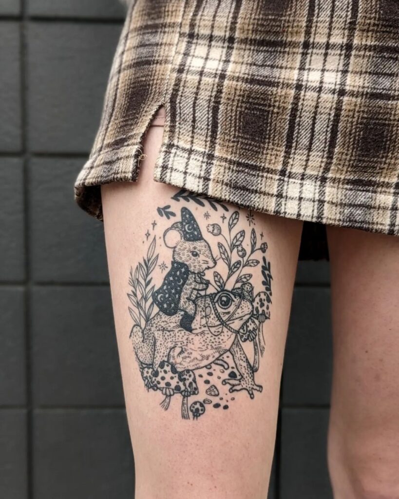 Mystical Female Knight Tattoo mystical tattoos tattoo