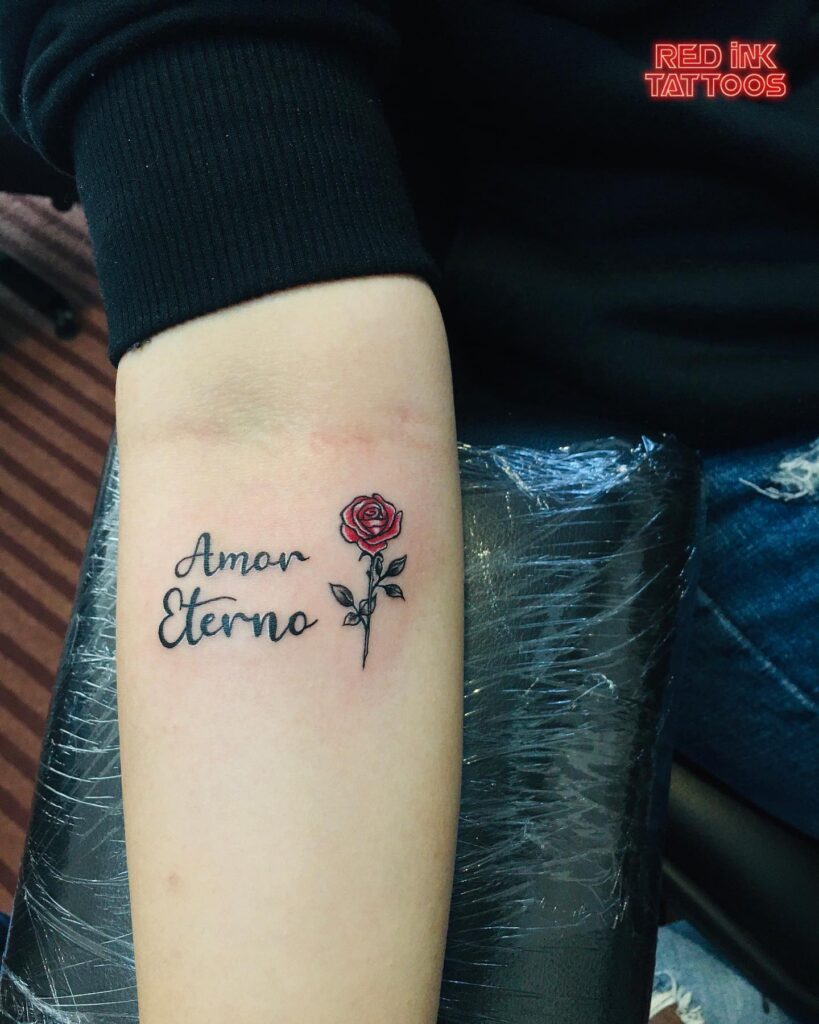 Eternal Love Rose Tattoo meaningful quote tattoos for women tattoo