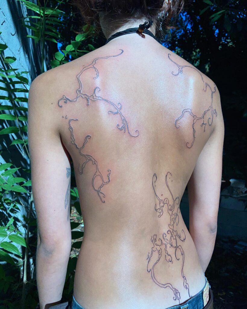 Abstract Flow Tattoo ethereal tattoos tattoo