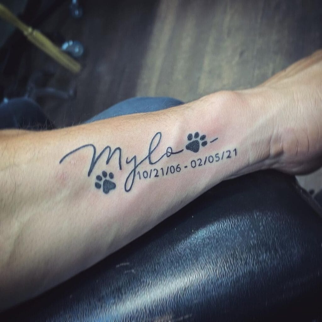 Everlasting Puppy Love pet memorial tattoos tattoo