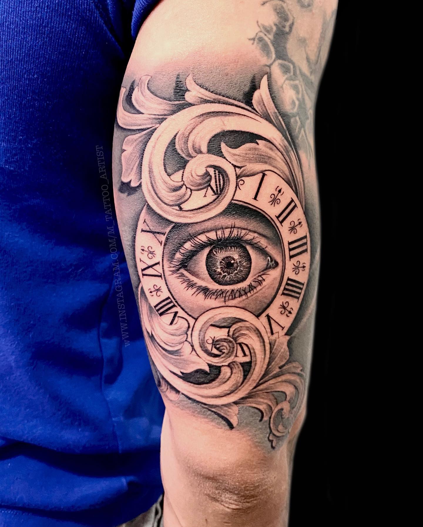 Eye Inside Clock Tattoo clock tattoo ideas tattoo