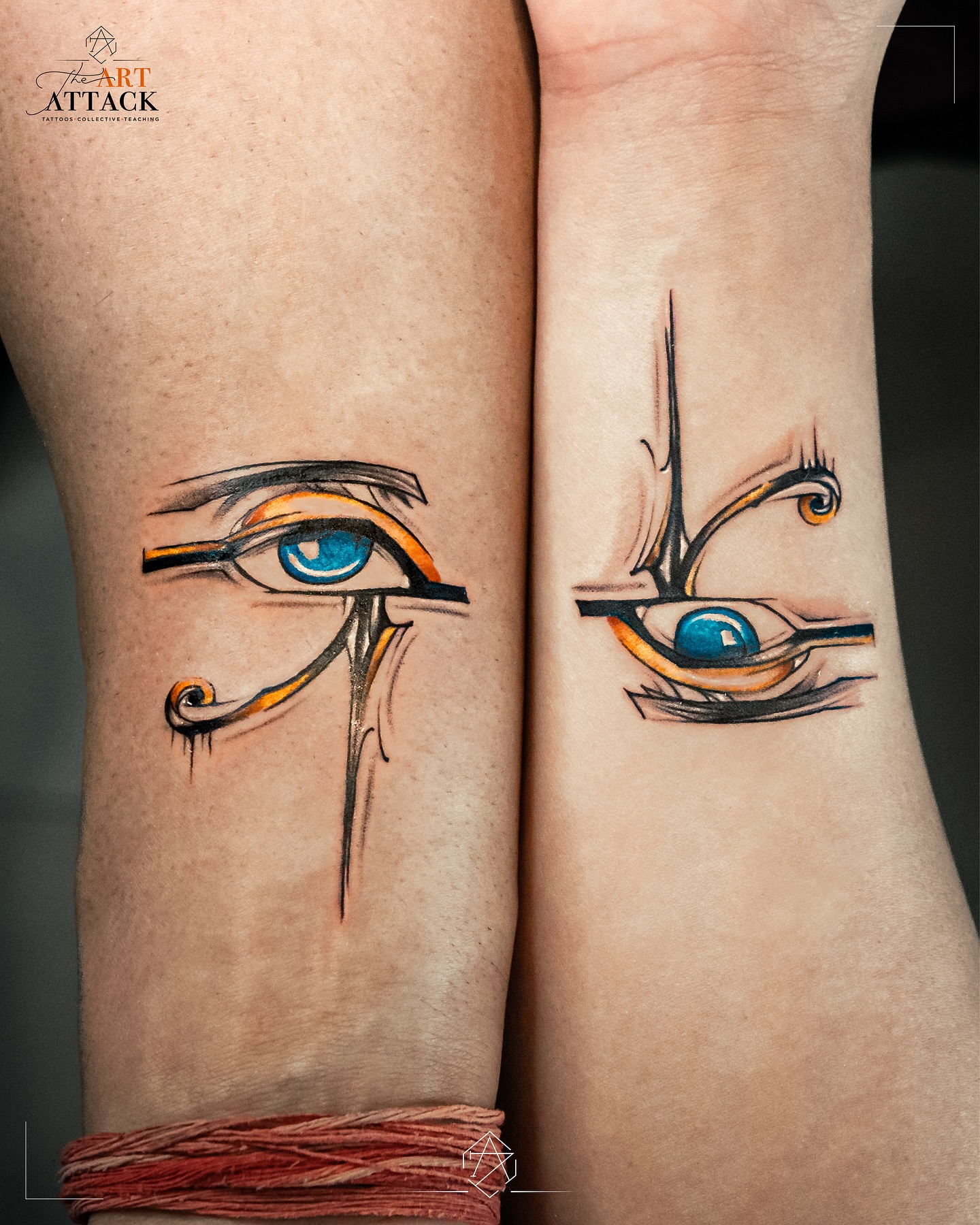 Matching Eye Of Horus Tattoo