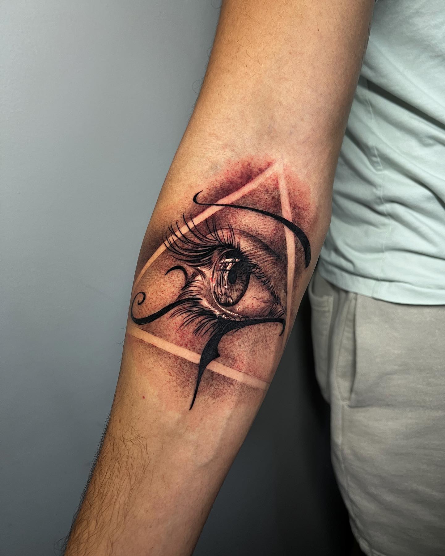 Realistic Eye Of Horus Tattoo