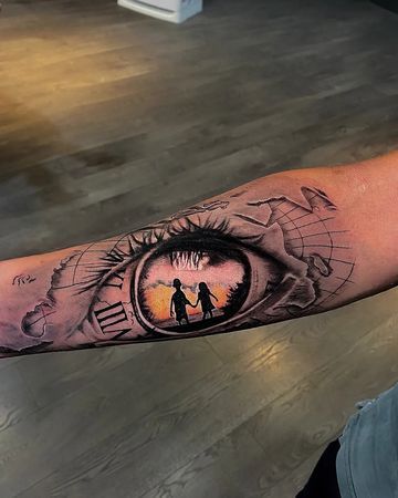 Eye Reflection Forearm Tattoo forearm tattoos for men with meaning tattoo