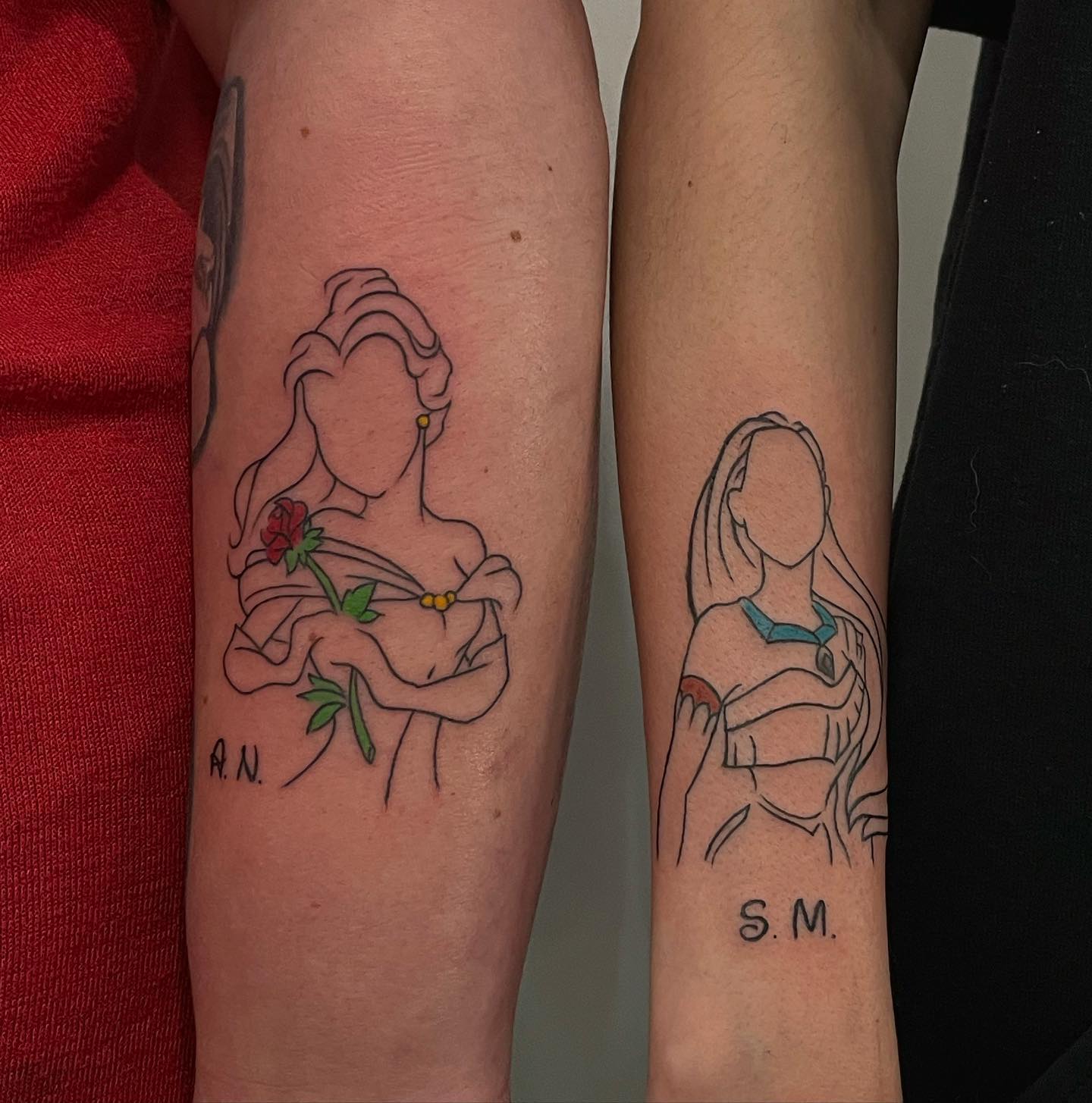 Ohana Script Cousin Tattoo