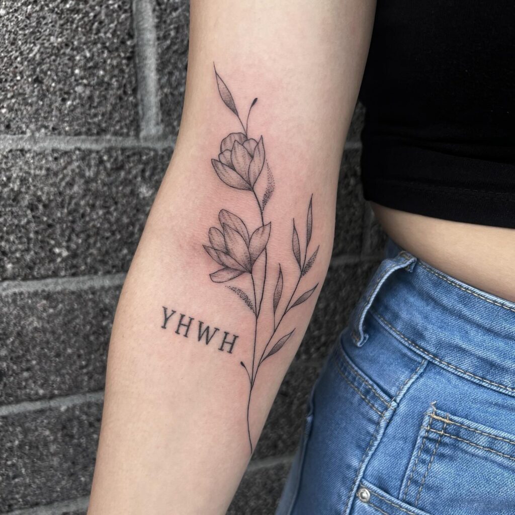 Floral Grace yhwh tattoos tattoo