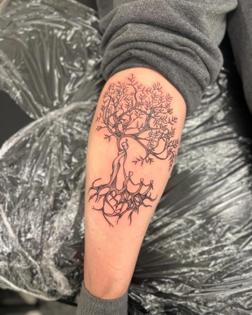 Family Bond Tree Tattoo family tree tattoos tattoo