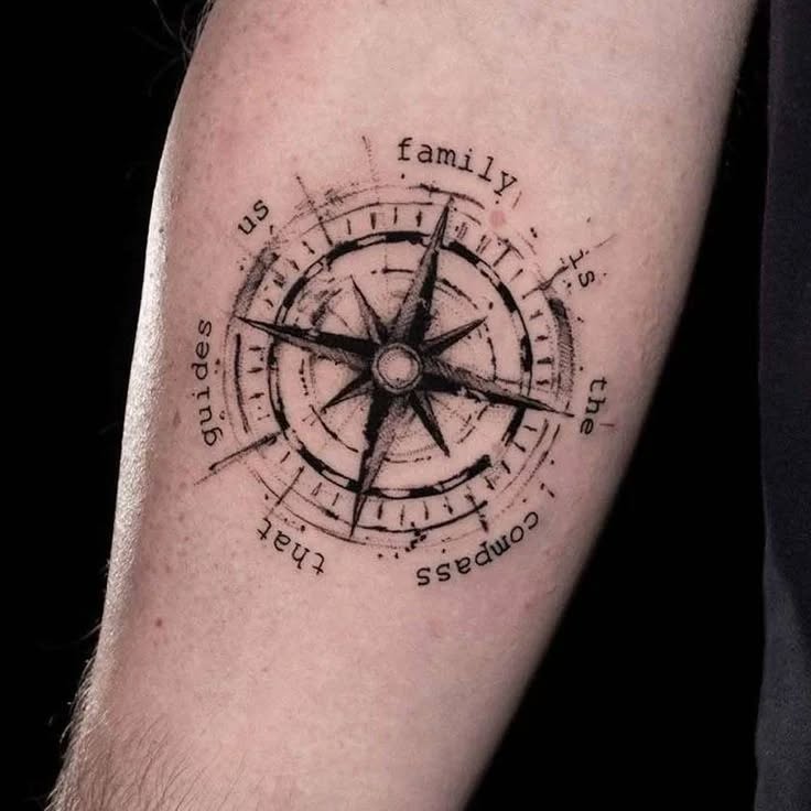 Family Compass Tattoo timeless compass tattoo designs tattoo