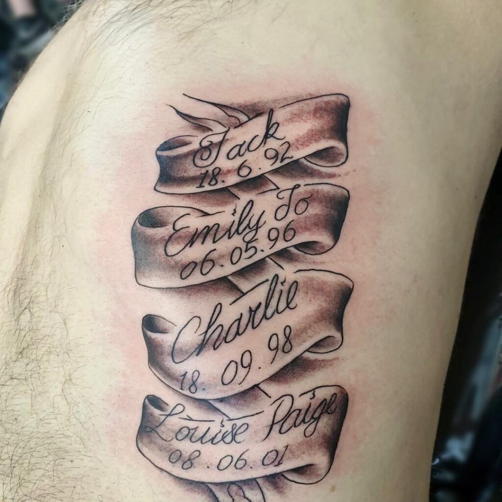 Memorial Dove And Rose Tattoo