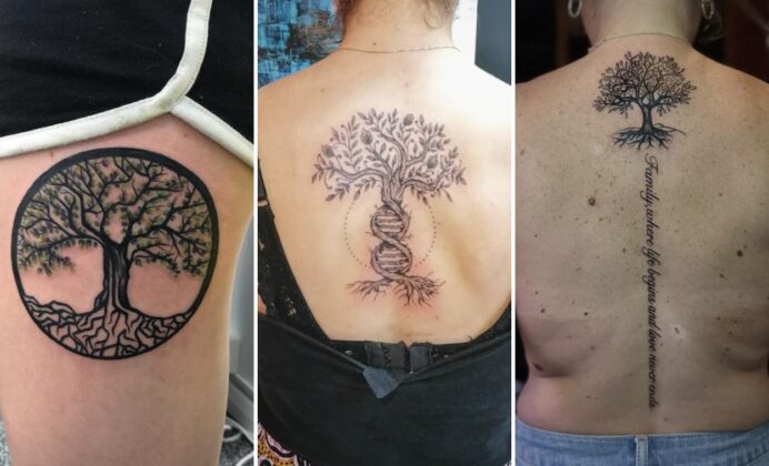 Family Tree Tattoo Ideas 25 Intertwined Botanical Heirlooms on Skin