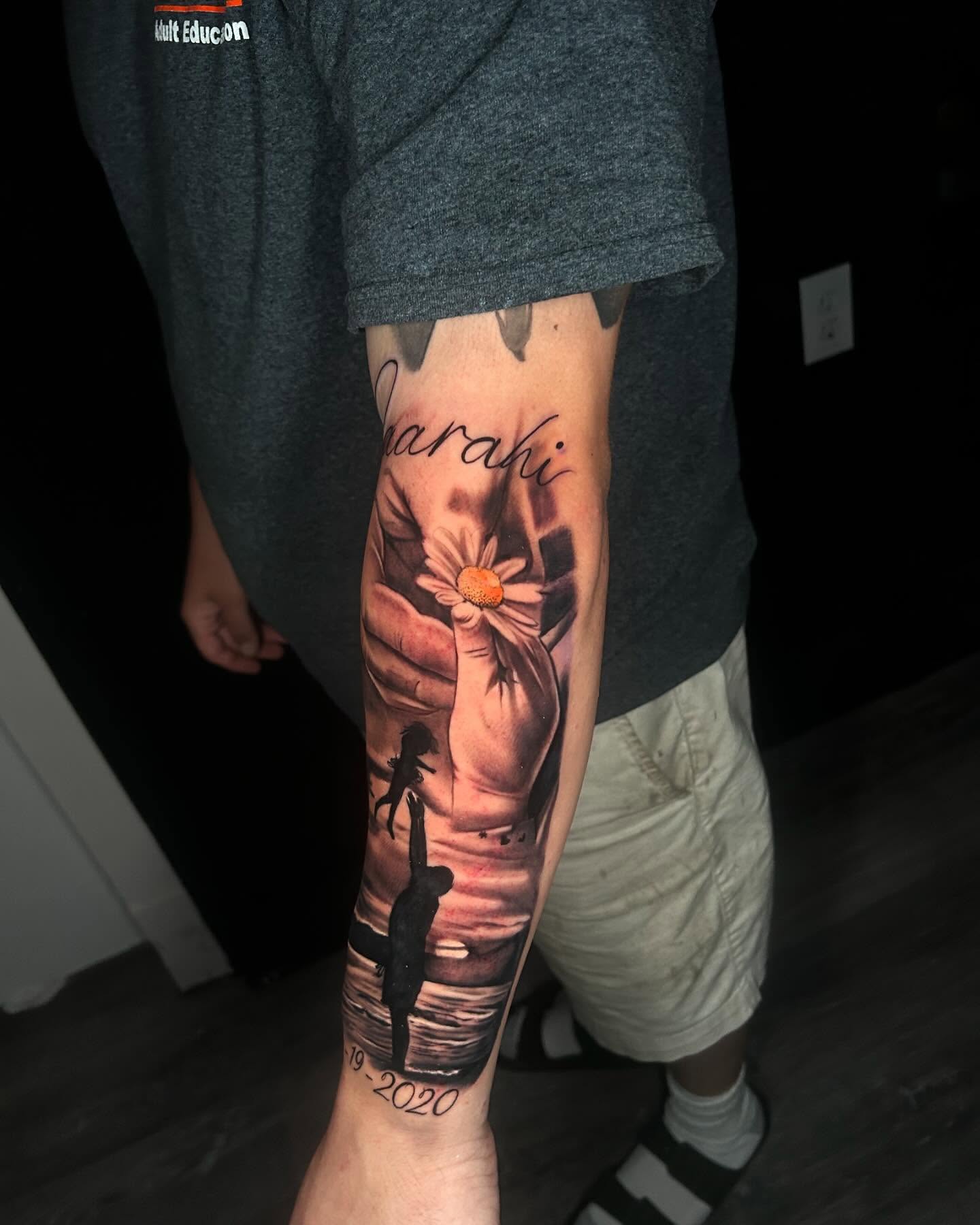 Father and Daughter Holding Hands Tattoo father daughter tattoos ideas tattoo
