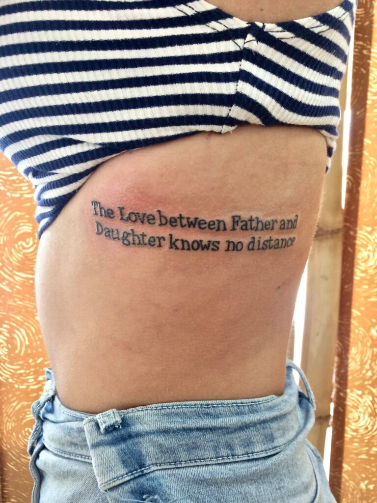 Father and Daughter Quote Tattoo father daughter tattoos tattoo