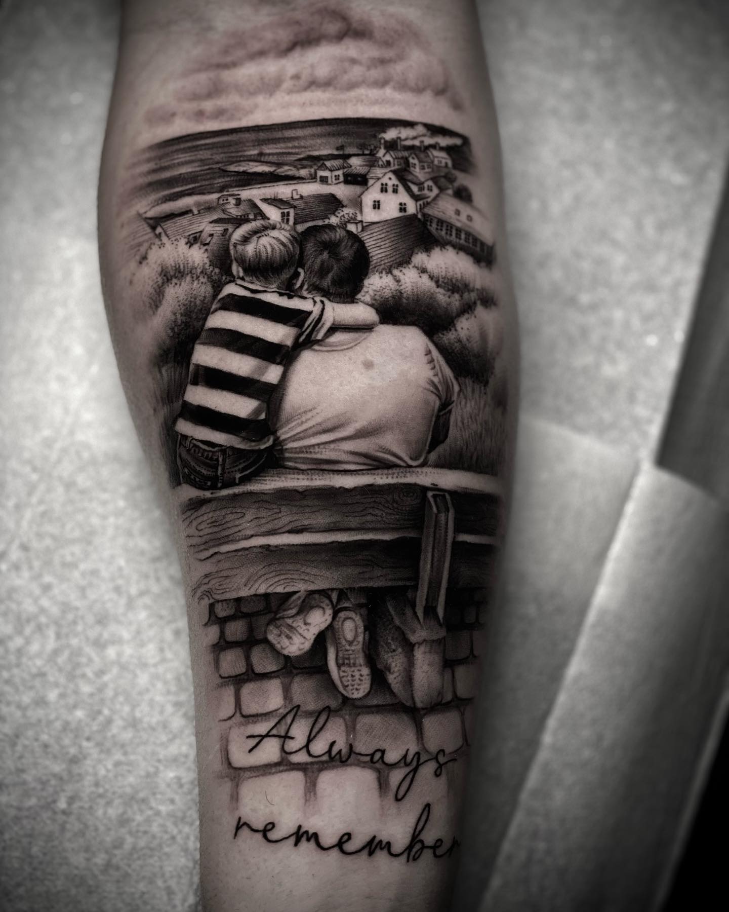 Father and Son Always Remember Tattoo father and son tattoos tattoo