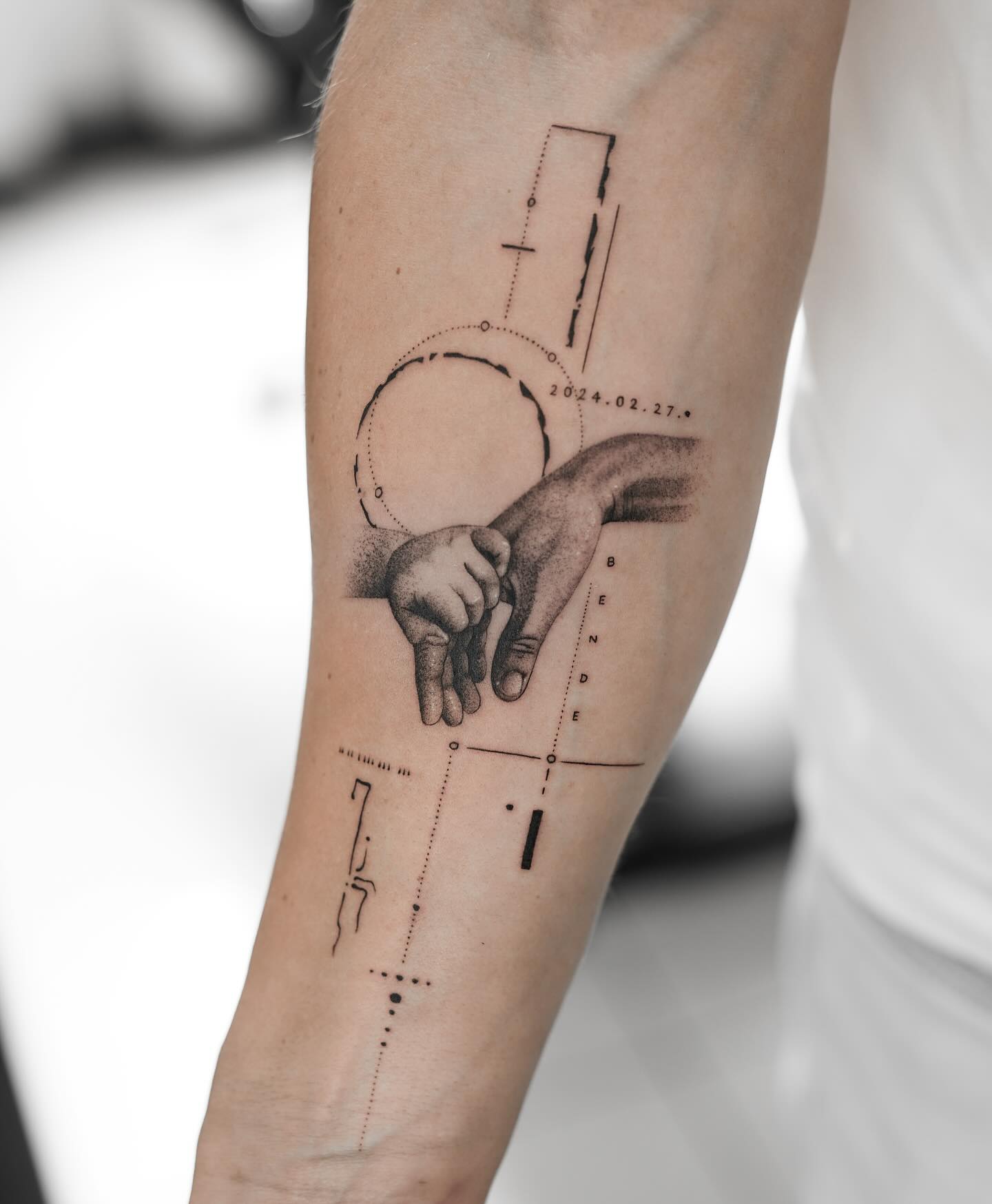 Father and Son Handholding Tattoo father and son tattoos tattoo
