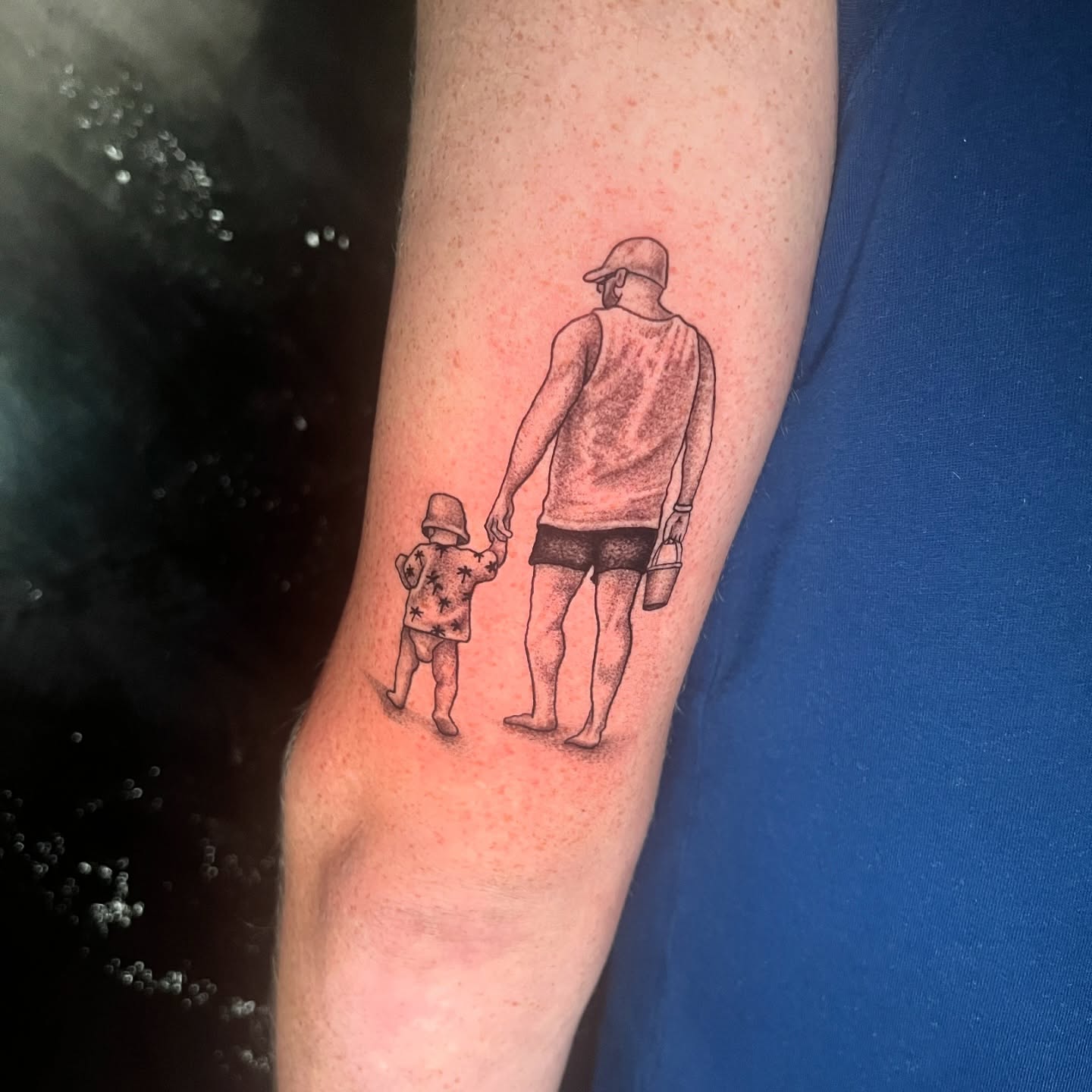 Father and Son Holding Hands Tattoo father and son tattoos tattoo