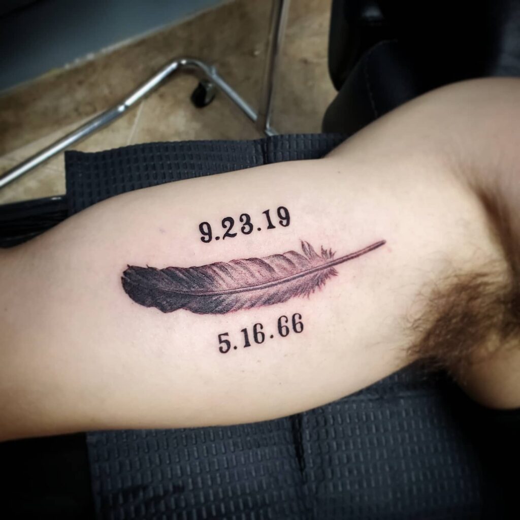 Roman Numeral Collarbone Tattoos for Children date tattoos tattoo