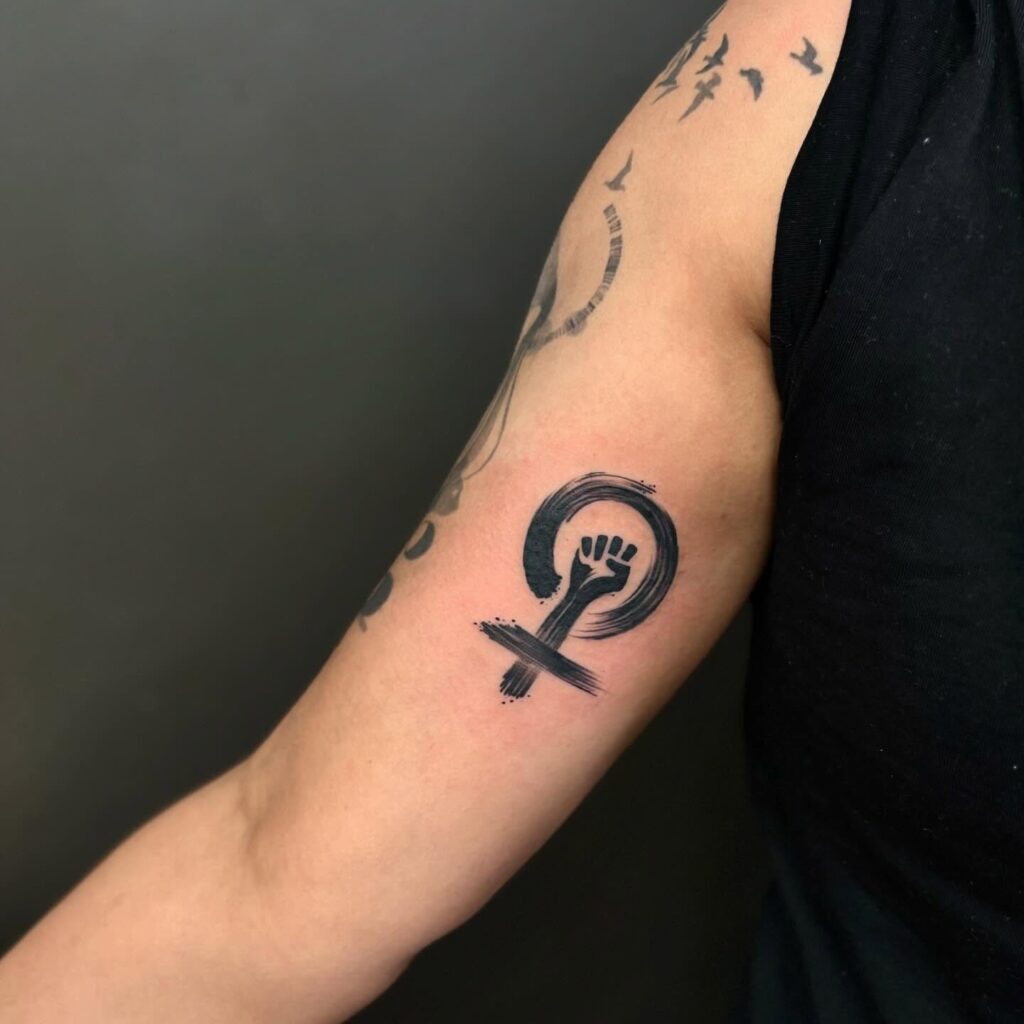 Feminist Power Symbol Tattoo symbols tattoos tattoo