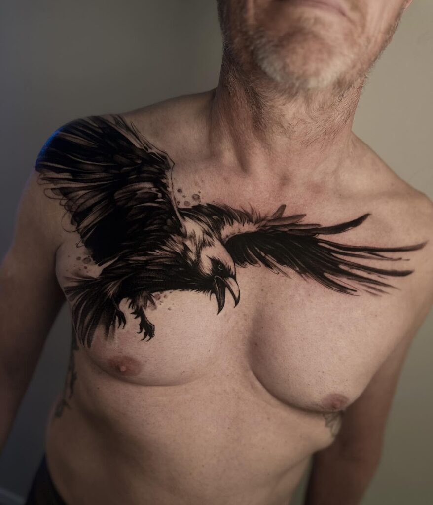 Celestial Raven Tattoo