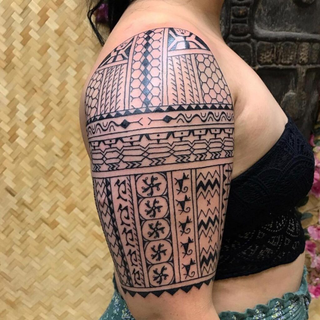 Delicate Floral Half Sleeve Tattoo With Fine Shading
