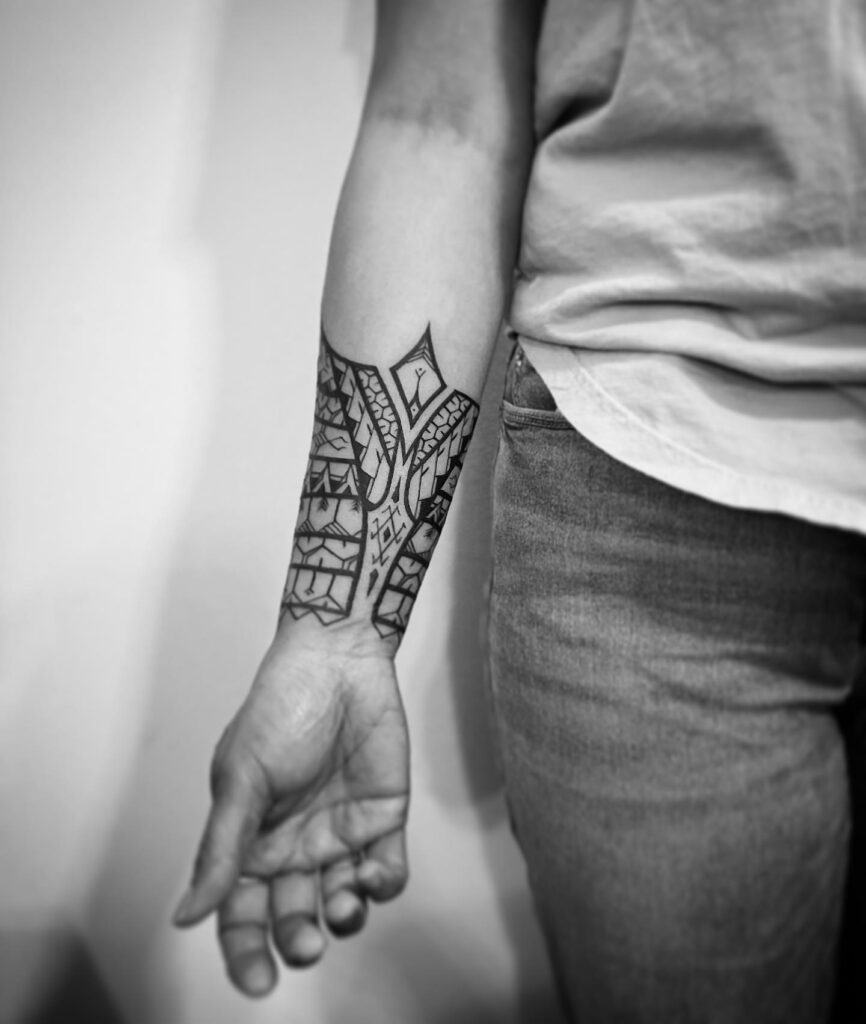 Croatian-Inspired Pattern Work Tattoo