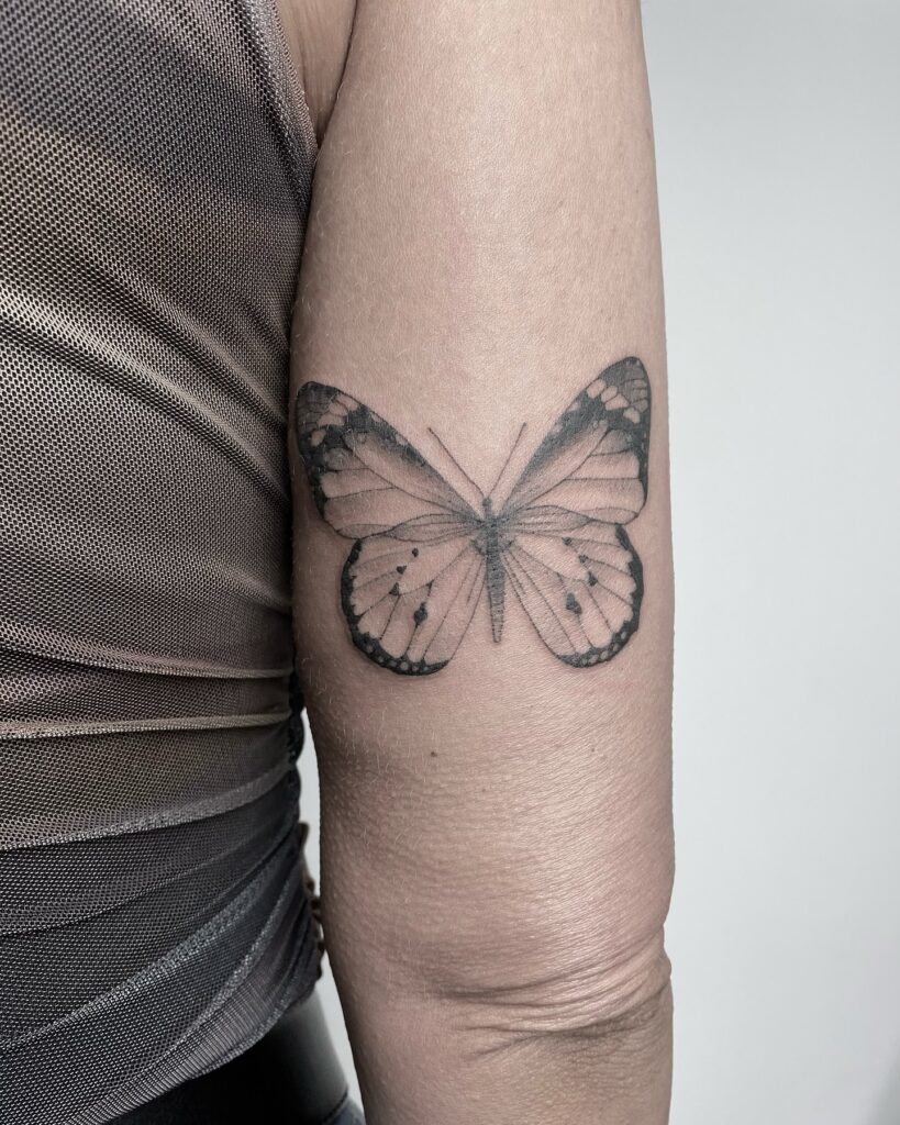 Fine Line Butterfly Tattoo butterfly tattoo designs tattoo