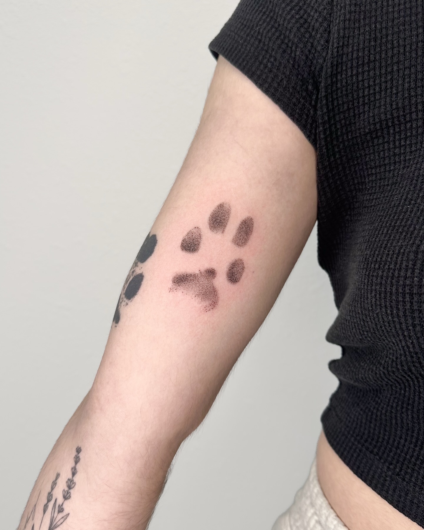 Woodland Pawprint Wreath Tattoo pawprint tattoo ideas tattoo
