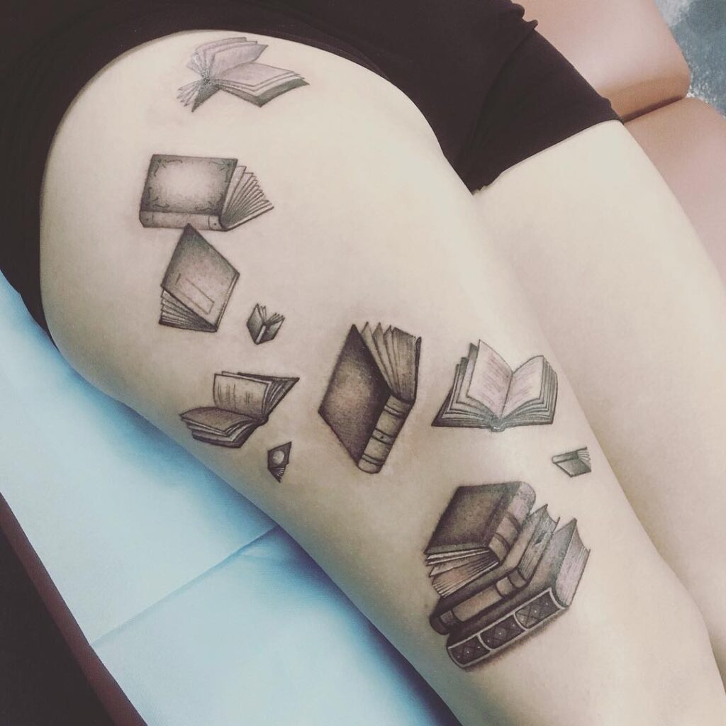Blooming Pages Book Tattoo book lover tattoos tattoo