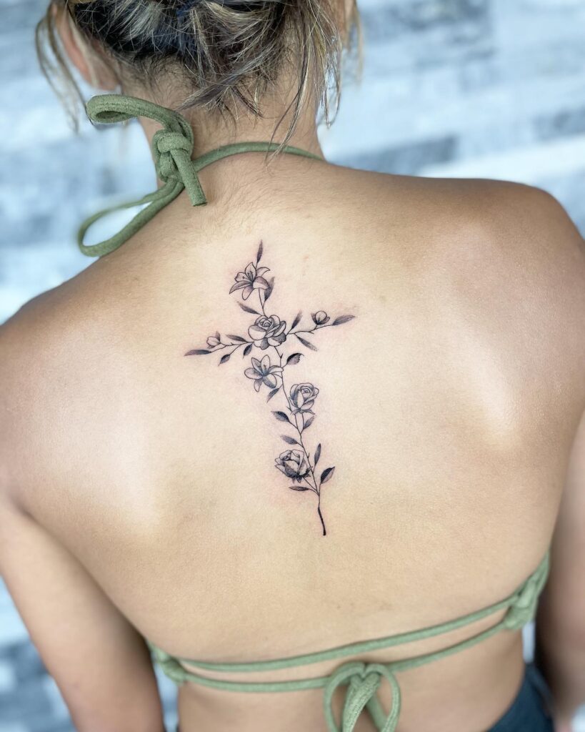 Stairway to Heaven with Biblical Symbols Tattoo christian tattoos tattoo