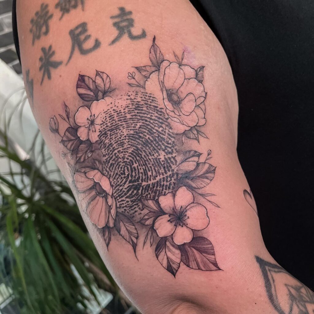 Butterfly Fingerprint fingerprint tattoos tattoo