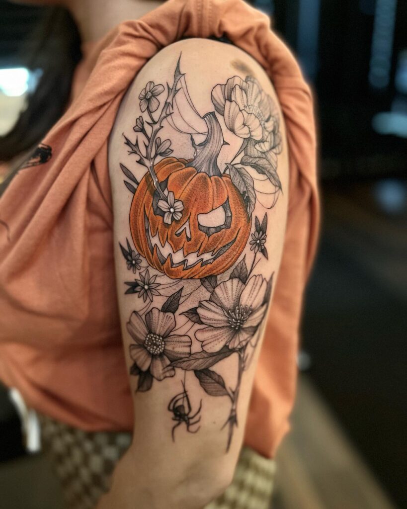 Pumpkin Rose Tattoo