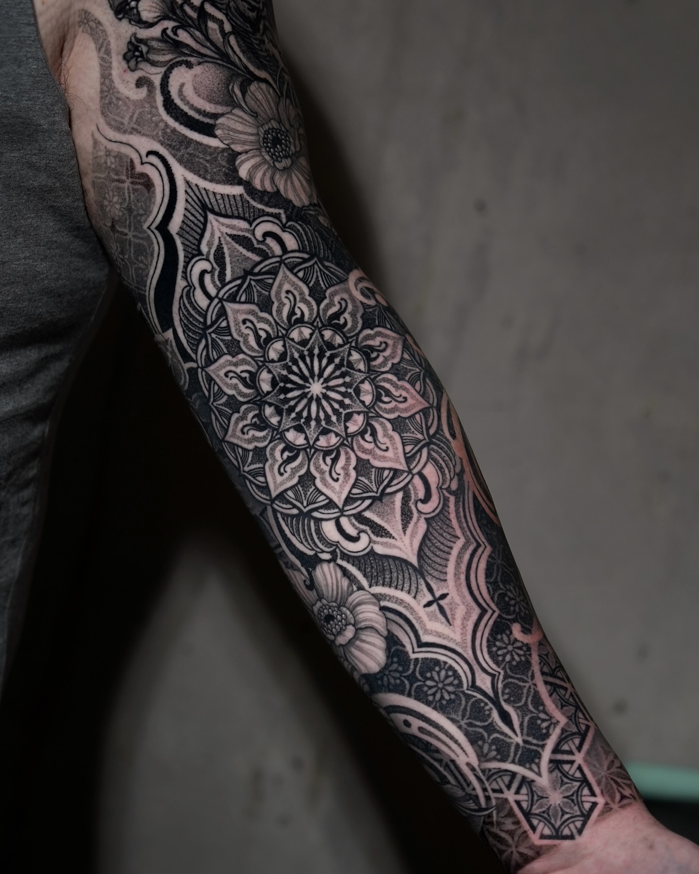 Floral Mandala Sleeve Tattoo mandala tattoo ideas tattoo