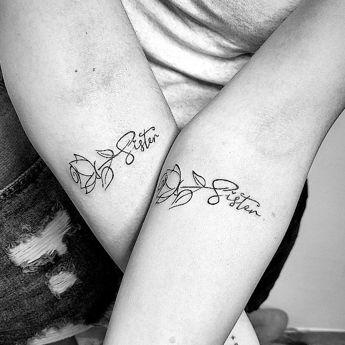 Floral Sisterhood sisters tattoos tattoo