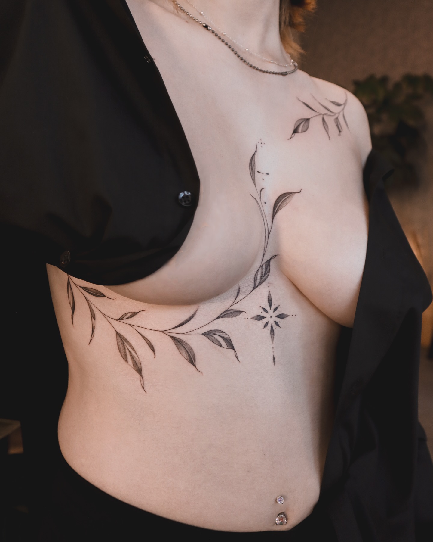 Black and Gray Vine Tattoo on Forearm vine tattoos tattoo