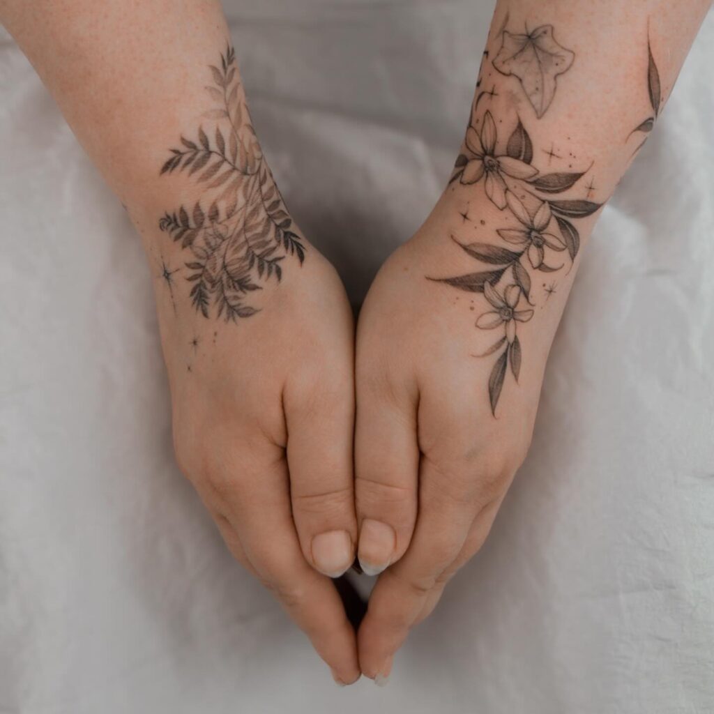 Nordic-Inspired Rune Wrist Tattoo