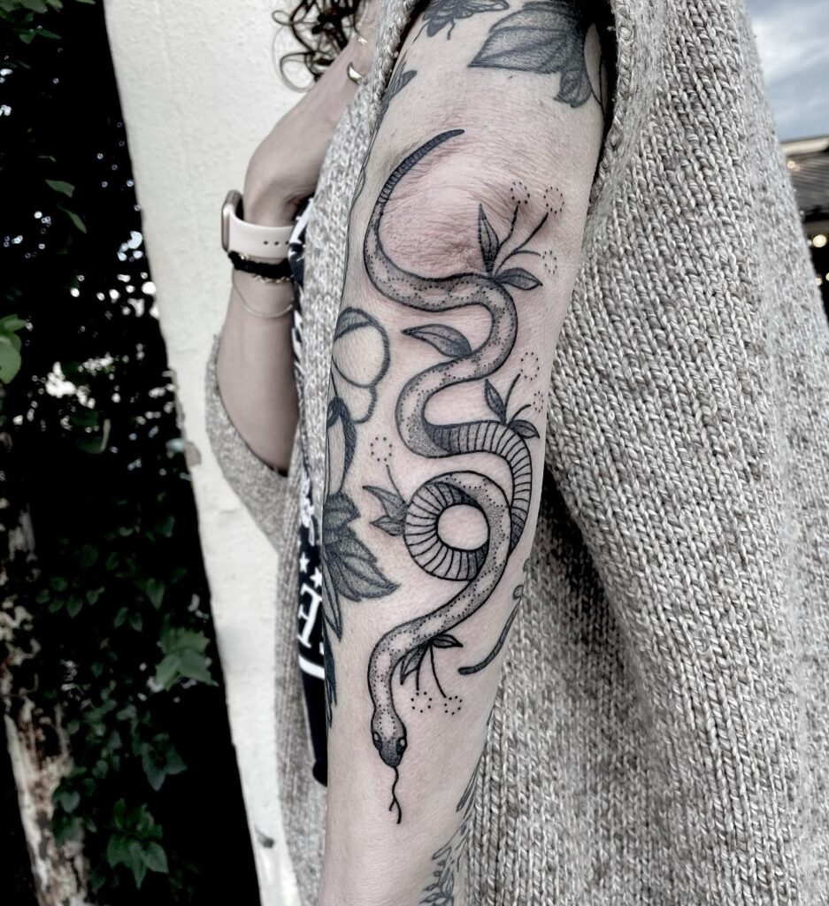 Geometric Starburst Sleeve Filler Tattoo Design