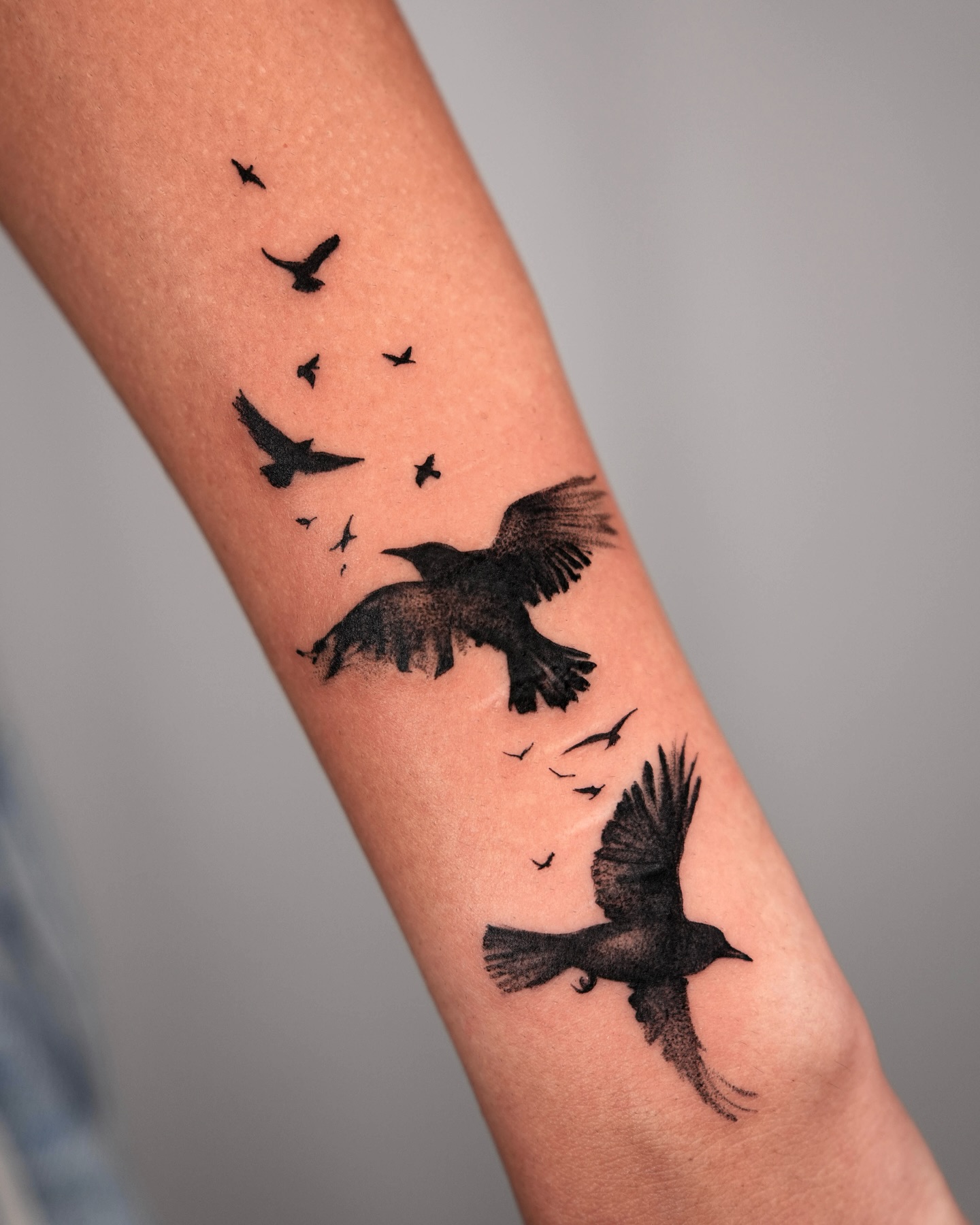 Flying Ravens Tattoo bird tattoos ideas for women tattoo