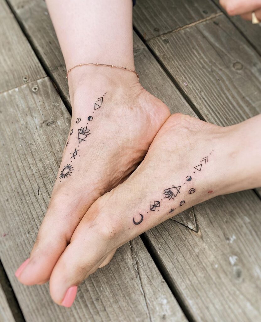 Minimalist Star Foot Tattoo