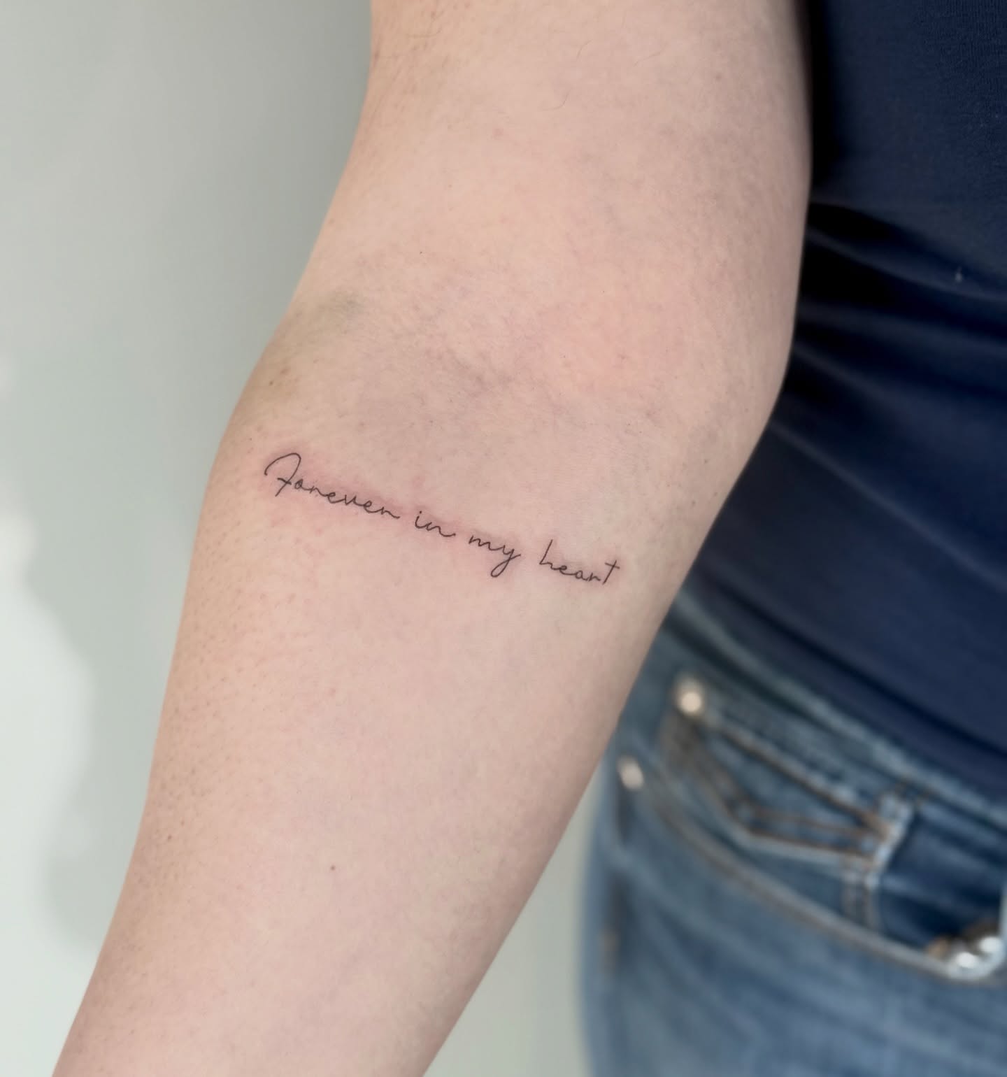 Forever in My Heart Tattoo meaningful word tattoos tattoo