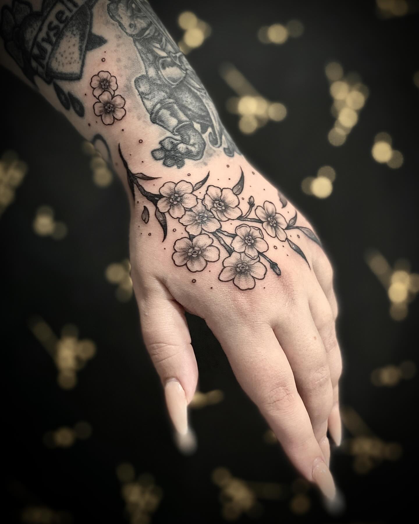 Celestial And Nature Finger Tattoo Set