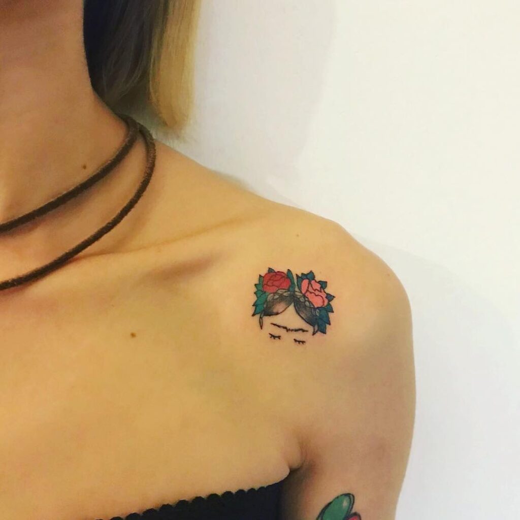 Graceful Lily Shoulder Tattoo